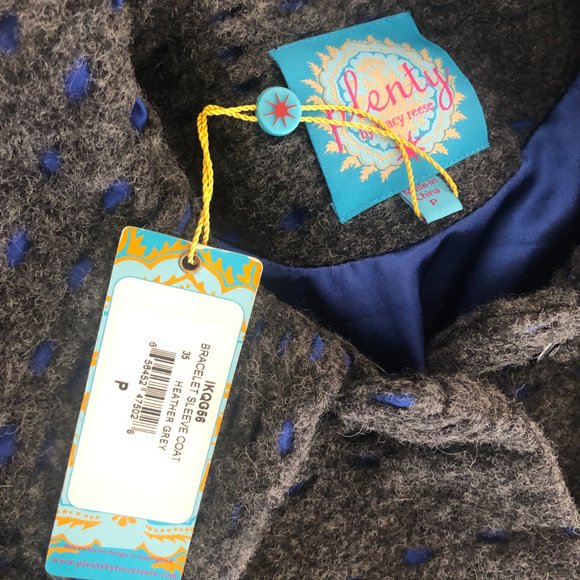 vintage inspired 1950s 1960s NWT Plenty by Tracy Reese / Wool Top Coat - Picture 5 of 16